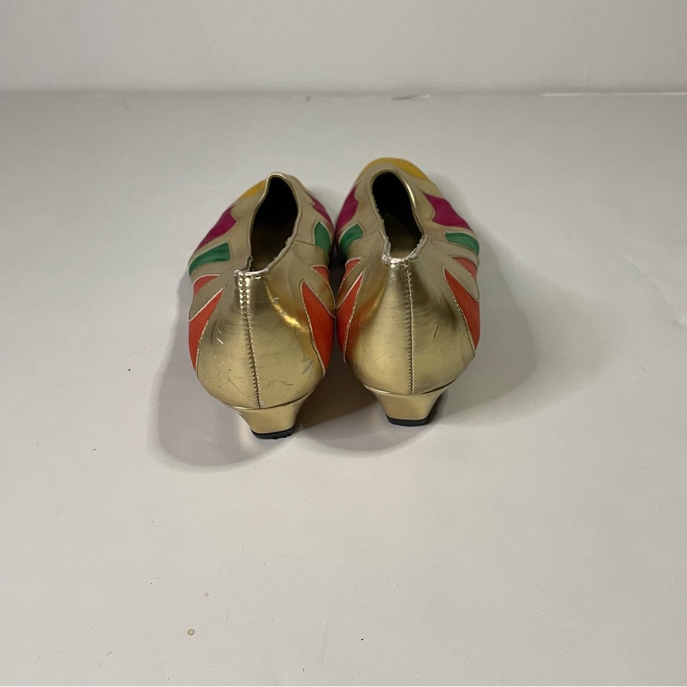 Princess Robyn Colorful Mini Heel Loafer Dress Business Casual Shoes Size 9.5 - Picture 4 of 11